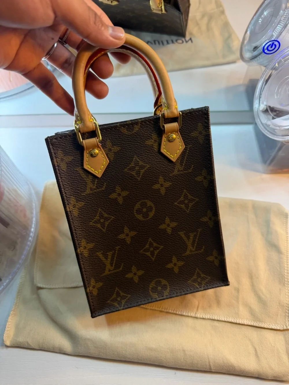Mini lv petit sac plat - Picture 8 of 12